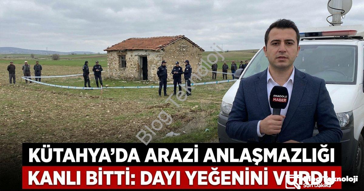 "Kütahya'da Arazi Anlaşmazlığı Kanlı Bitti: Dayı Yeğenini Vurdu" başlıklı haber için fotorealistik,