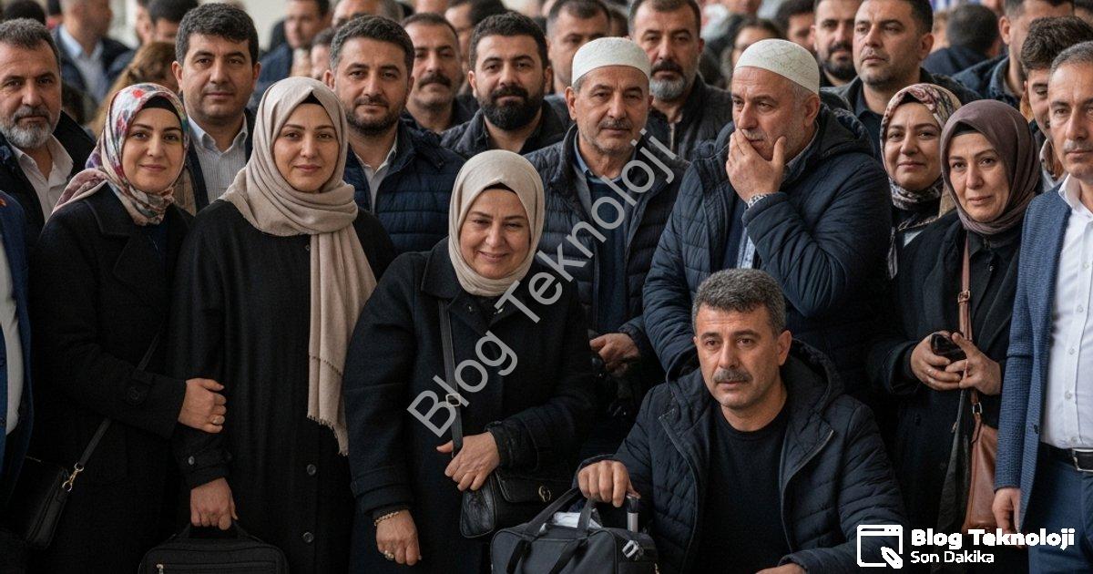 "Hisarcık'ta Umre Heyecanı: 24 Kişi Kutsal Topraklara Uğurlandı" başlıklı haber için fotorealistik,