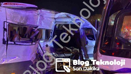 İzmir Kemalpaşa’da Gece Dehşeti: İki İşçi Servisi Çarpıştı