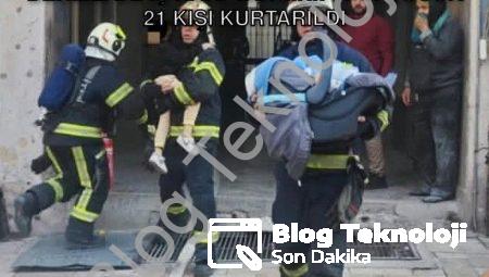 Denizli’de İş Hanı Yangını: 17’si Çocuk 21 Kişi Kurtarıldı