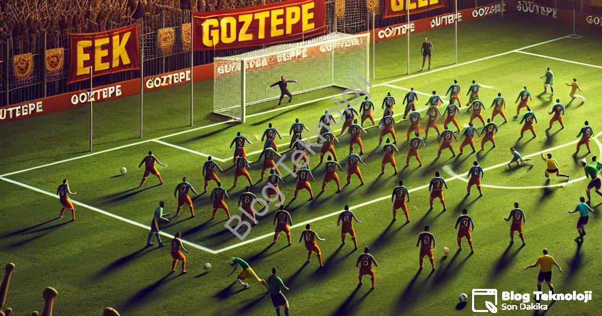 "Göztepe Süper Lig'de Savunma Duvarı Ördü: Zirvenin Yeni Sahibi" başlıklı haber için fotorealistik,