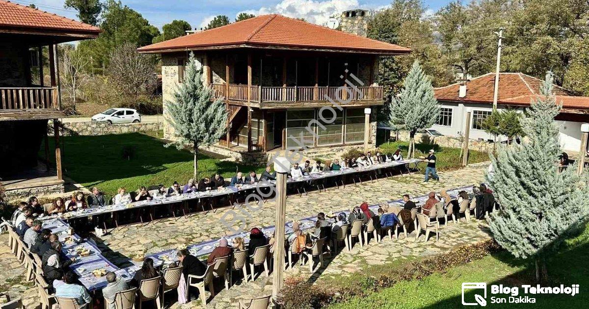 "Beyağaç'ta Öğretmenler Günü: Başkan Pütün Eğitimcilerle Buluştu" başlıklı haber için fotorealistik,