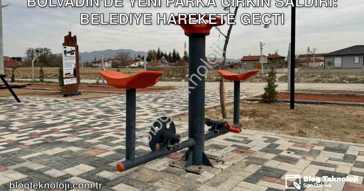 "Bolvadin'de Yeni Parka Çirkin Saldırı: Belediye Harekete Geçti" başlıklı haber için fotorealistik,