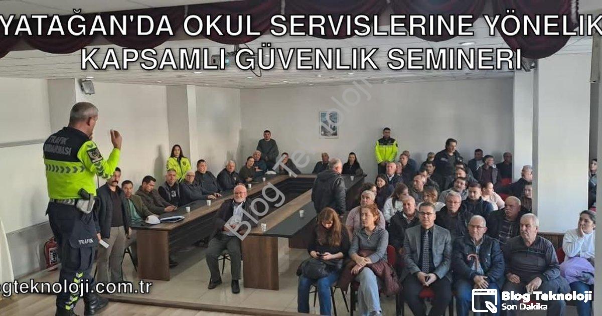 "Yatağan'da Okul Servislerine Yönelik Kapsamlı Güvenlik Semineri" başlıklı haber için fotorealistik,