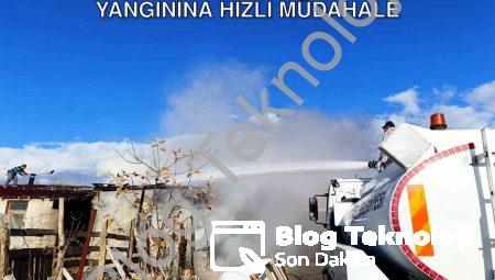 Kütahya Seyitömer’de Korkutan Ahır Yangınına Hızlı Müdahale