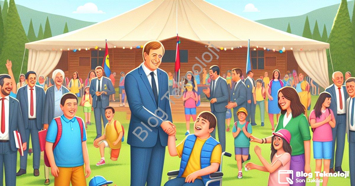 "TBMM Engelli Komisyonu Manisa Kula Gençlik Kampı'nı Ziyaret Etti" başlıklı haber için fotorealistik