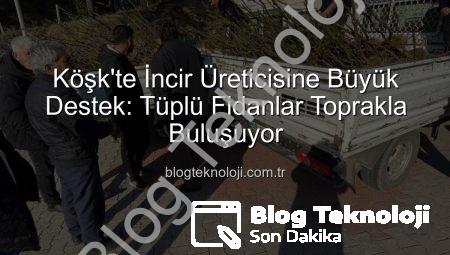 Köşk’te İncir Üreticisine Büyük Destek: Tüplü Fidanlar Toprakla Buluşuyor