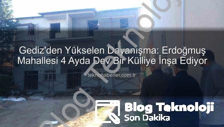 Erdoğmuş Mahallesi’nden İlham Veren Dayanışma: 4 Ayda Dev Proje Hayata Geçiyor!