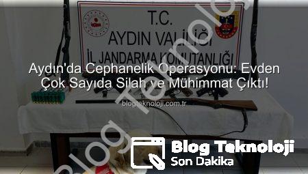 Aydın’da Cephanelik Operasyonu: Evden Çok Sayıda Silah ve Mühimmat Çıktı!