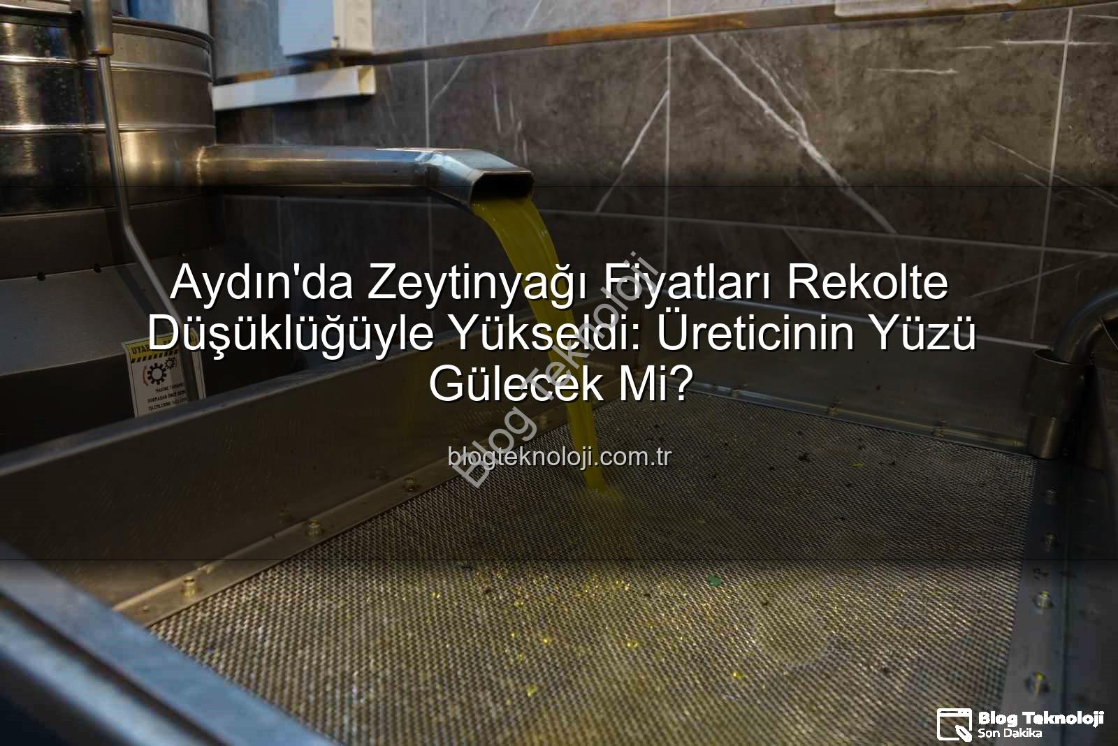 zeytinyağı fiyatları - Aydın'da Zeytinyağı Fiyatları Rekolte Düşüklüğüyle Yükseldi: Üreticinin Yüzü Gülecek Mi?